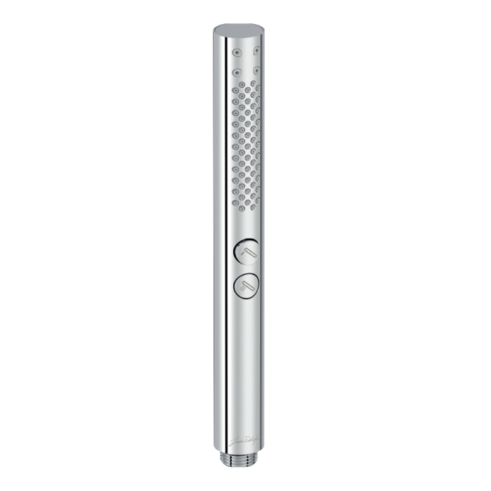 Pommeau de douche Shift+ rond 2 jets chromé + flexible