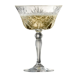 Set de 4 coupes à champagne Melodia 26 cl