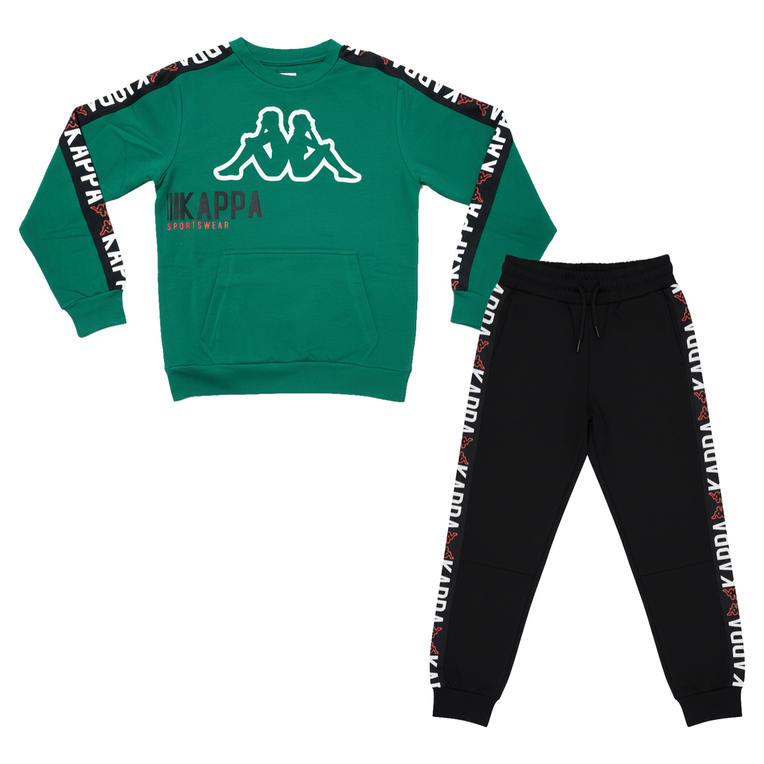 Tuta Ragazzo KAPPA 8 - 16 Anni Cotone Felpato