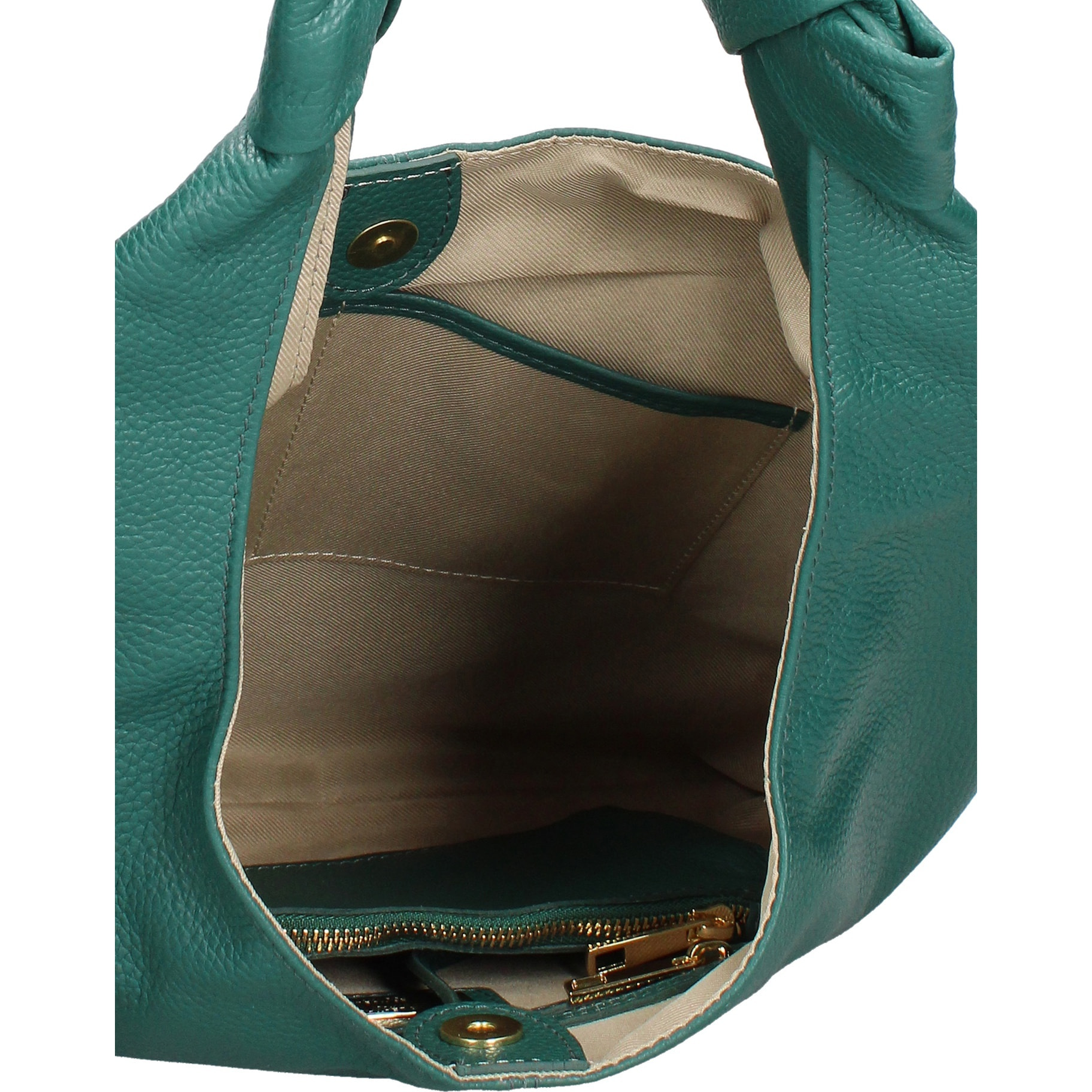 Borsa a spalla da donna Made in Italy - Modello Iduna Lux - 100% pelle - 41.0 x 28.0 x 3.0 cm