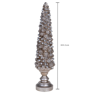 Albero pigne natale con base - Pezzi 1 - ORO - Bianchi Dino SpA