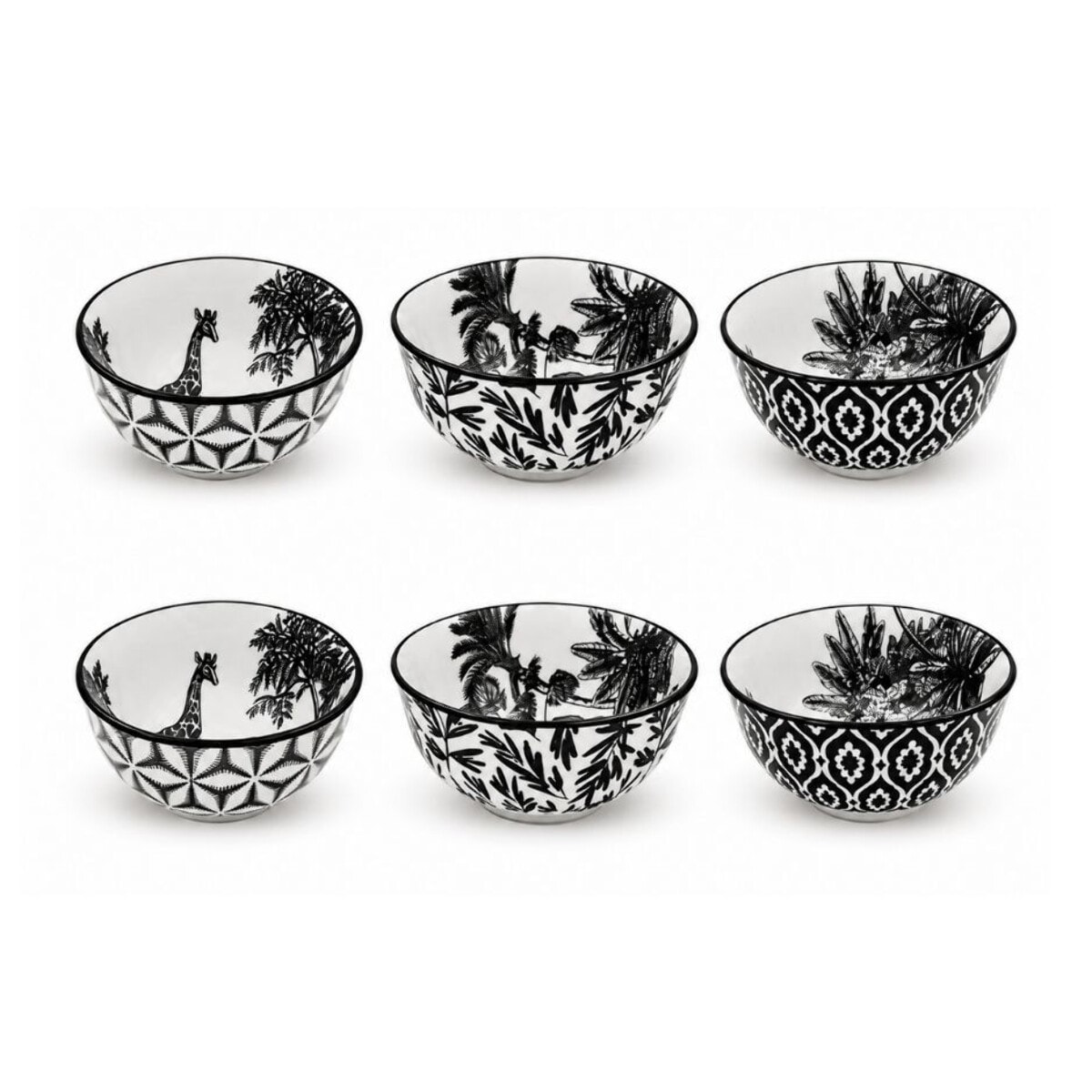 Lot de 6 petits bols, SAVANA