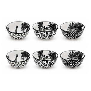 Lot de 6 petits bols, SAVANA
