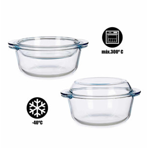 Casseruola con coperchio 2100 ml.