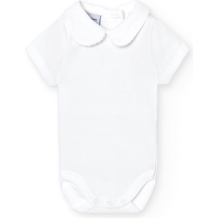 Body bebé manga corta con cuello