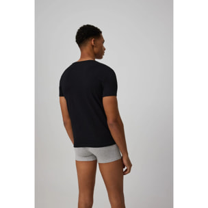 Maglietta a maniche corte in cotone nero