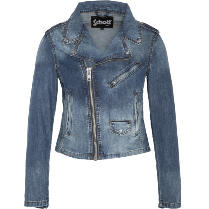 JKTWJANISX DENIM PERFECTO JACKET 98% COTTON
2% ELASTANE Blu