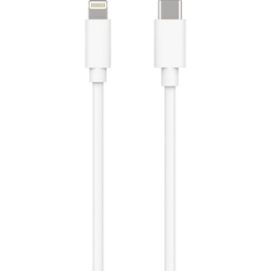 Câble Lightning ESSENTIELB vers USB-C 1m blanc certifié Apple