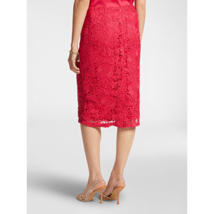 Elena Mirò - Falda de encaje - Rojo