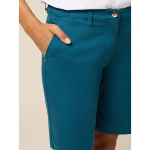 Oltre - Bermuda misto cotone - Ottanio