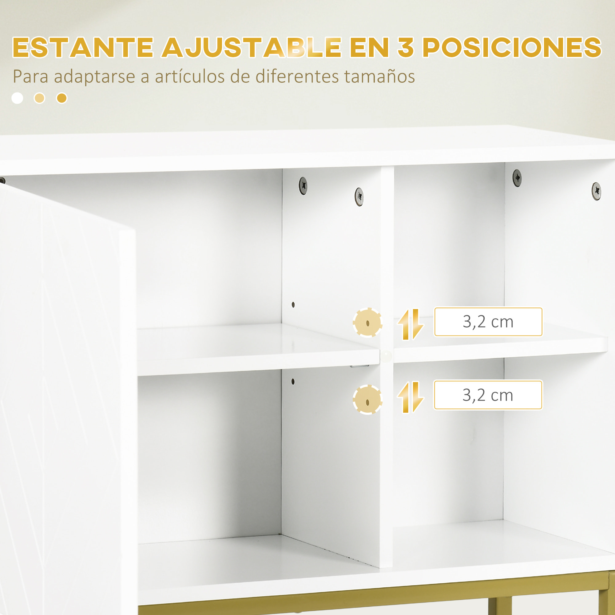 Armario de Pared para Baño Armario Colgante de Baño con Puerta Estante Ajustable y Almacenamiento Inferior para Pasillo Cocina Salón 60x20x51 cm Blanco