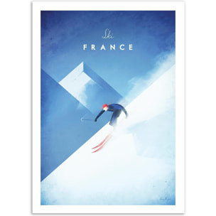 Affiche - Ski France - Henry Rivers