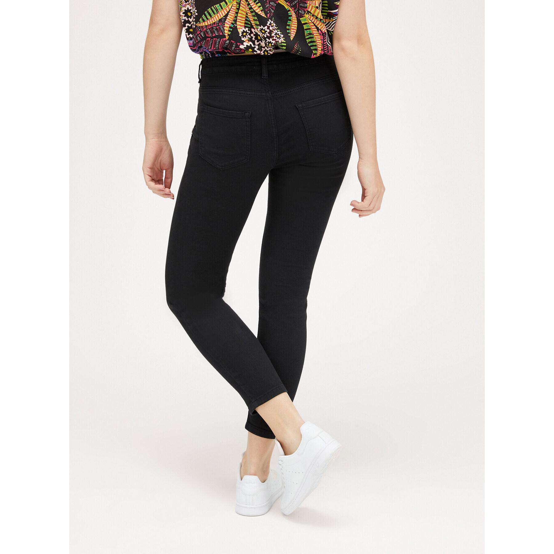 Motivi - Pantalones skinny con detalle de botones - Negro