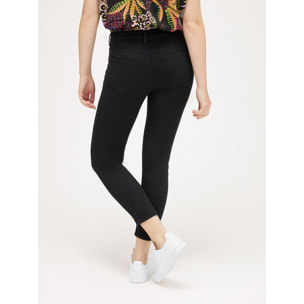 Motivi - Pantalones skinny con detalle de botones - Negro