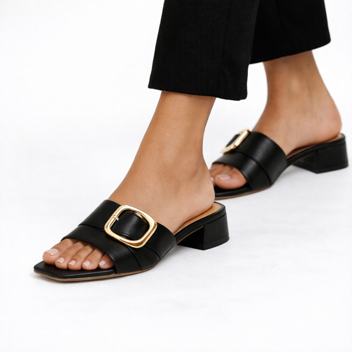 Sandali con accessorio - tacco 3,0 cm