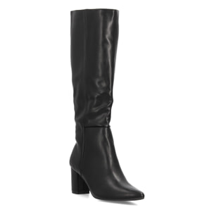 Botas altas elegantes con tacón ancho para mujer