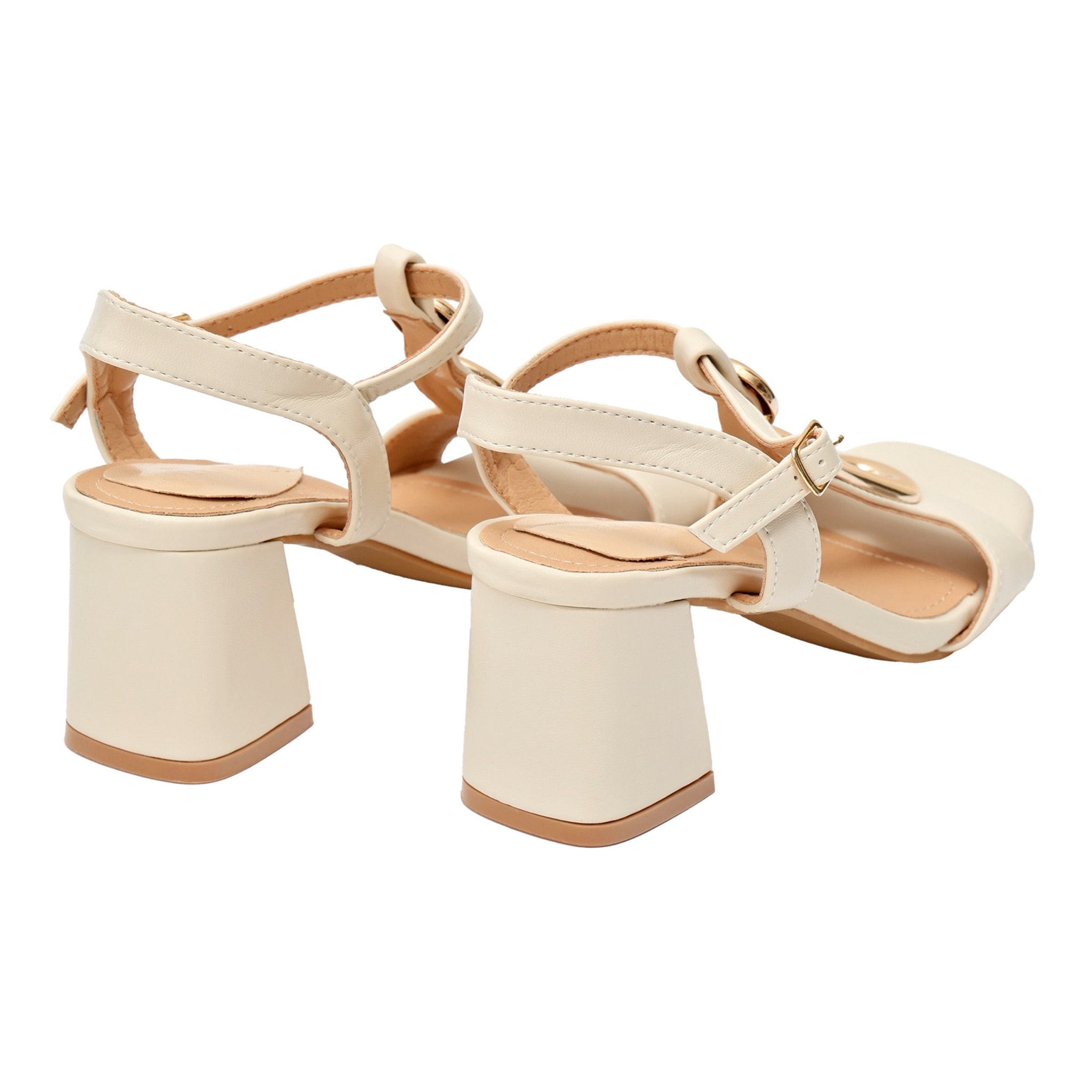 Sandali cinturino regolabile - applicazione - tacco 7,5 cm