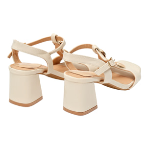 Sandali cinturino regolabile - applicazione - tacco 7,5 cm