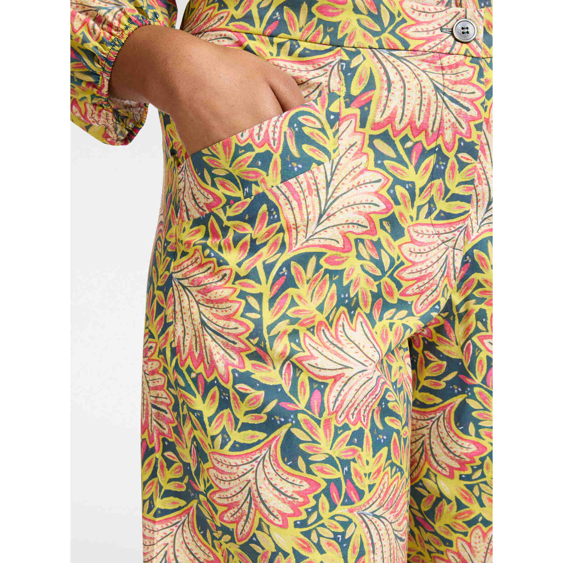 Elena Mirò - Pantalones estampados - Amarillo