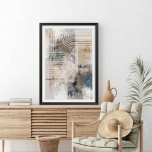 Affiche Arc Alto Affiche + cadre en bois - Noir