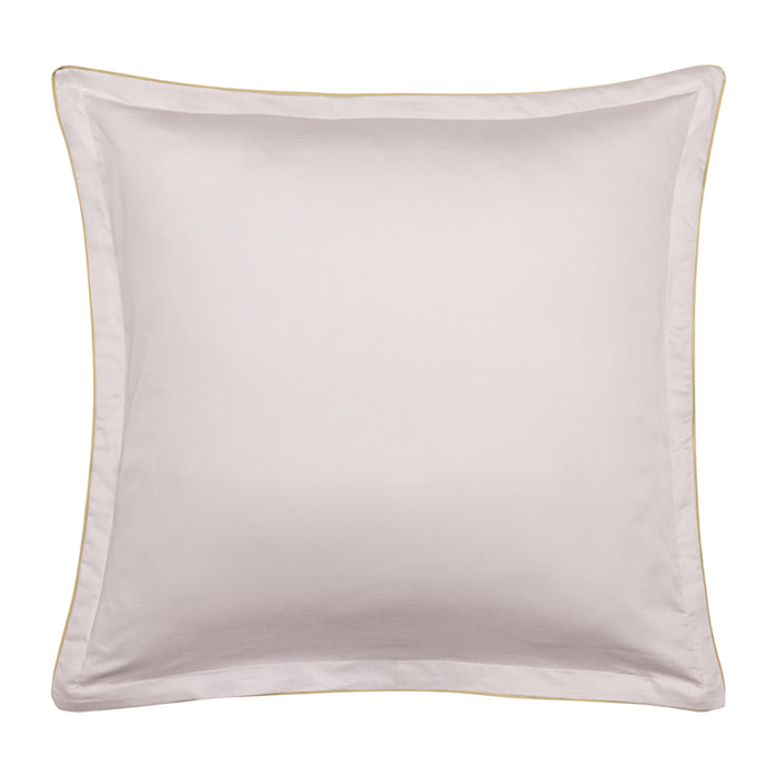 Taie d'oreiller imprimée en satin de coton bio, MAUSSANE, Rose clair