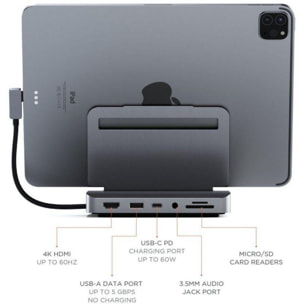 Station d'accueil SATECHI USB-C pour iPad Pro