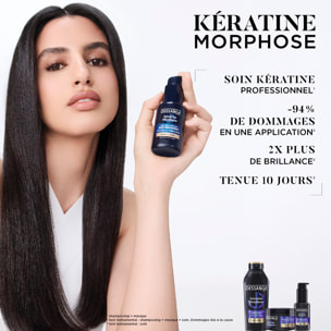 Lot de 12 - Dessange Shampoing Kératine Morphose Sans Sulfates Réparateur Cheveux Abîmés 280ml