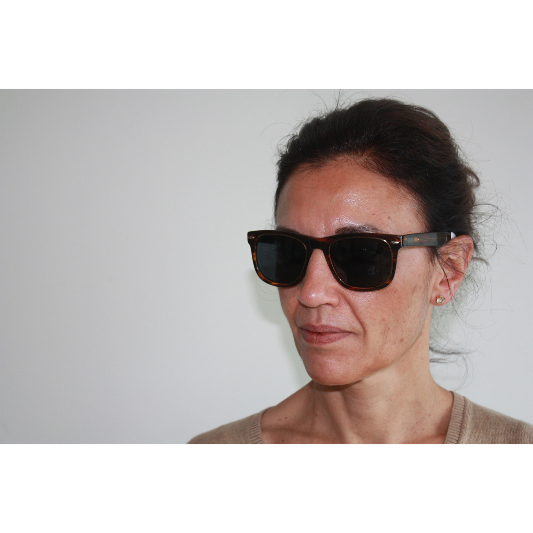 Gafas de sol OCEAN LOWERS - Carey y blanco-azul patillas / Marrón