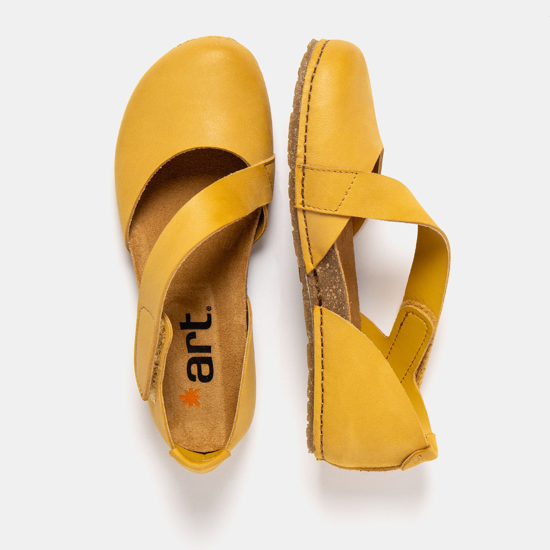 Sandalias 0384 ROMA YELLOW/ CRETA color Yellow