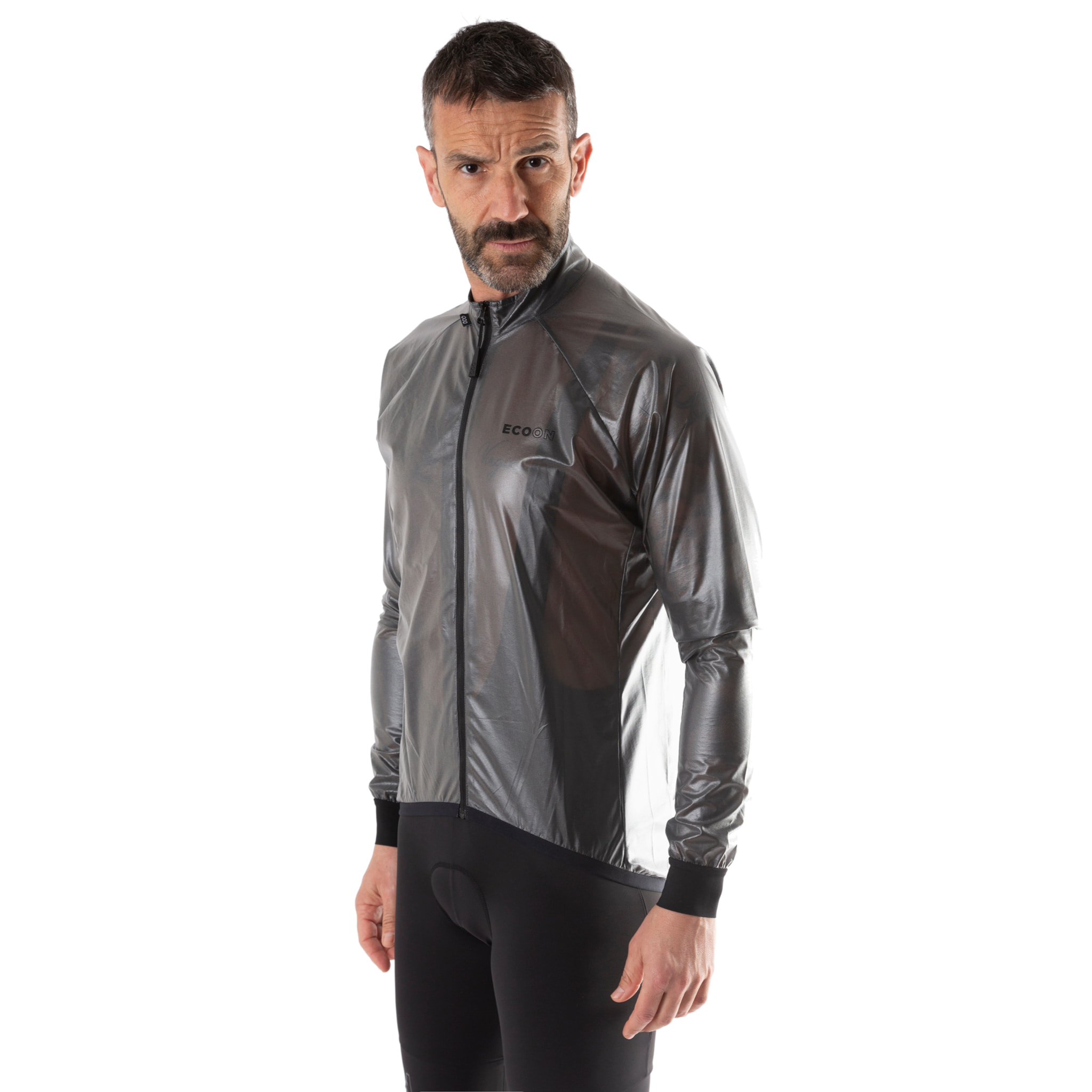 Chubasquero para hombre ECOON Saint Gervais - negro