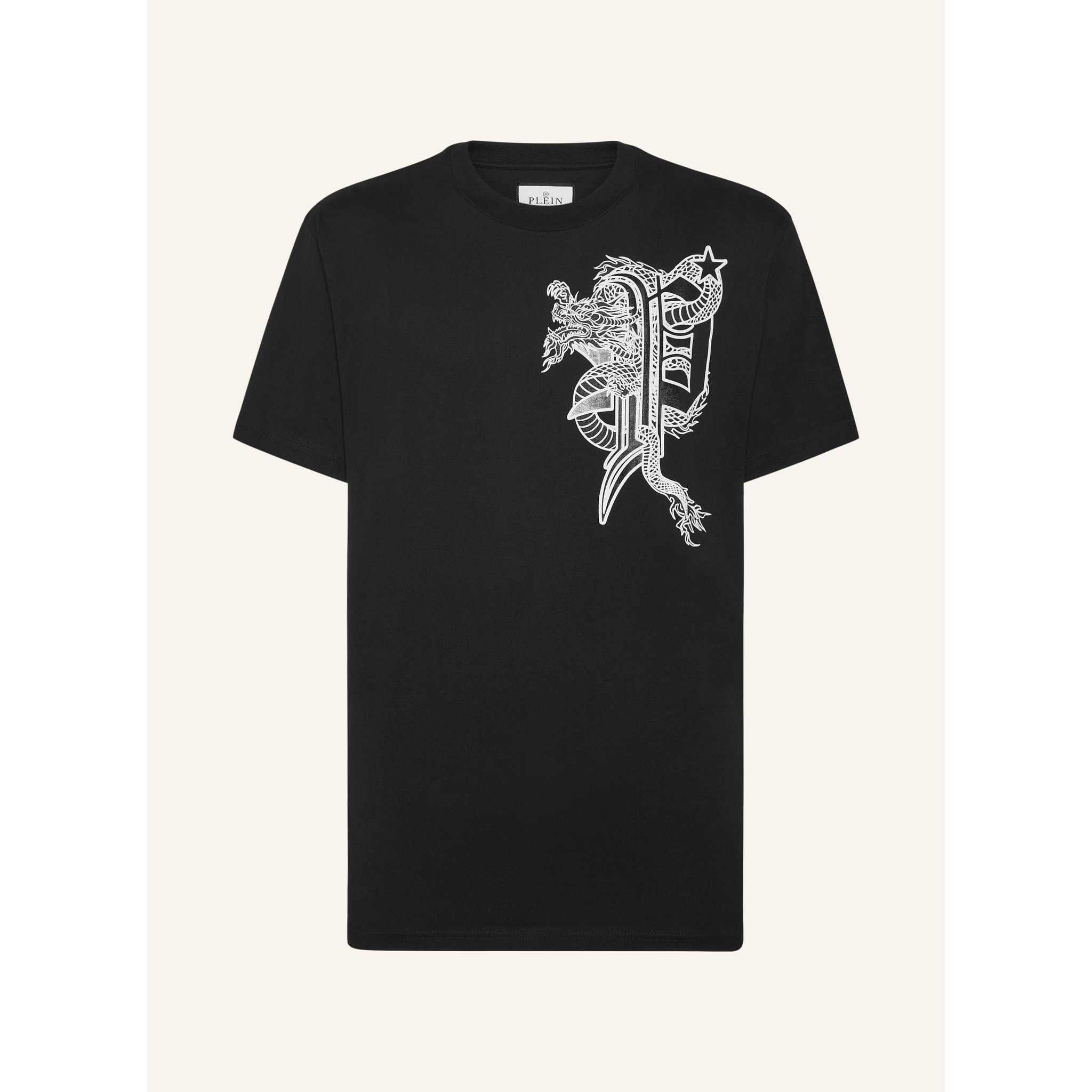 PHILIPP PLEIN T-Shirt Round Neck DRAGON