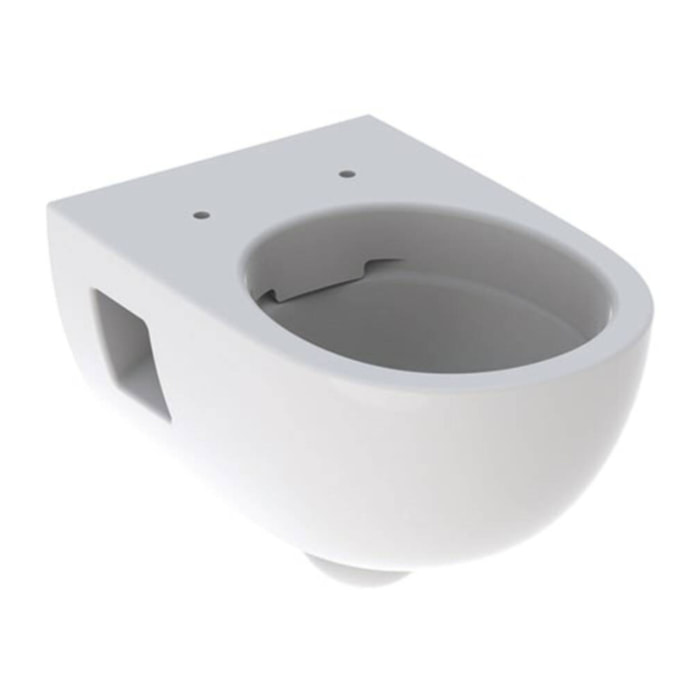 Selnova Cuvette suspendue sans bride en céramique blanche avec abattant de WC SoftClose en Duroplast, blanc (WC-Selnova)