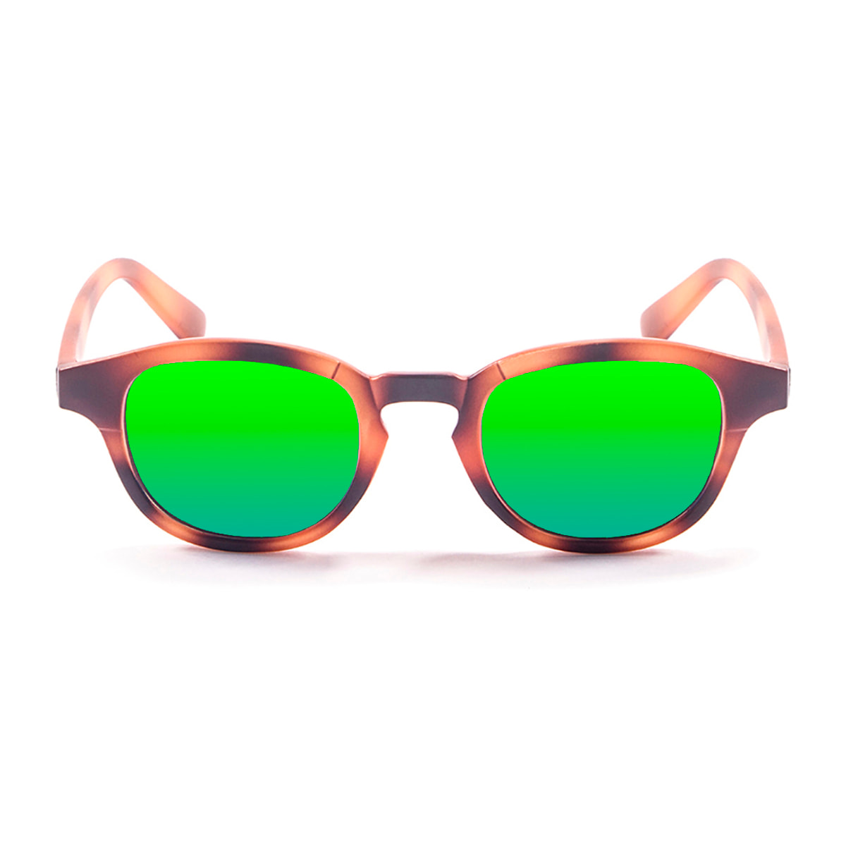 Gafas de sol PALO ALTO LAGUNA BEACH - Tiras verticales marrón / Revo verde
