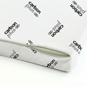 TOPPER MEMORY CON FODERA CARBONIO MATRIMONIALE