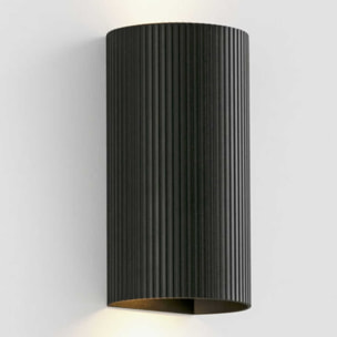 SOLE 2L Applique ronde noire cannelée