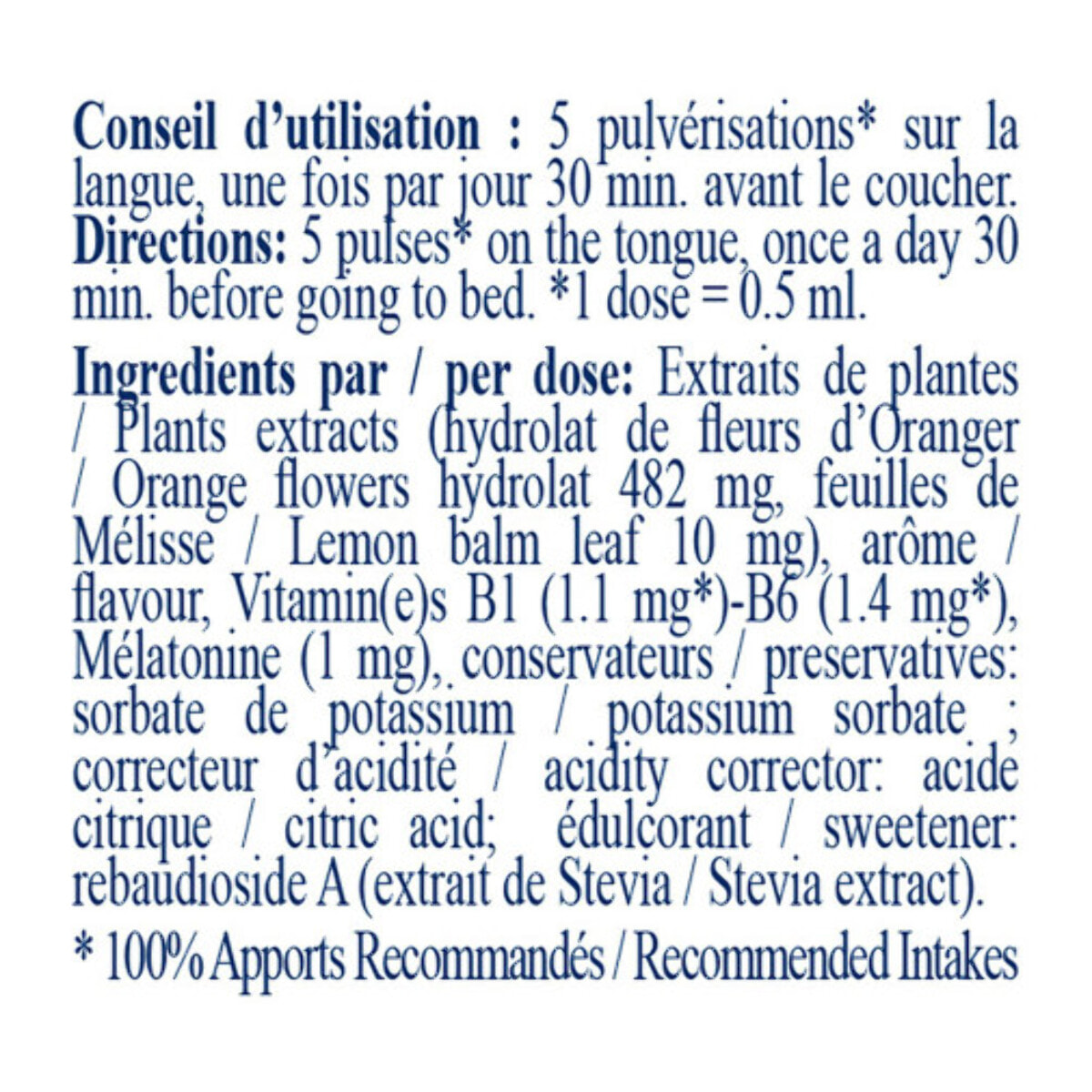 NUTRI EXPERT - Mélatonin Spray 1mg - Favorise l'endormissement - améliore le Sommeil - Evite les insomnies dues au décalage horaire - Spray Lingual Action Rapide - Sans accoutumance - Lot de 2 produits