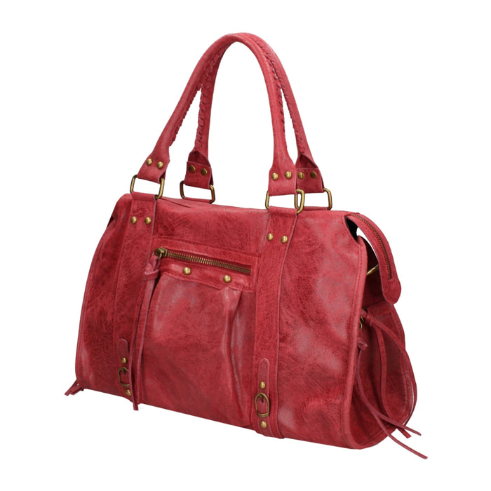 Borsa a spalla da donna - Modello Clara - Vera pelle - 41.0 x 28.0 x 13.0 cm
