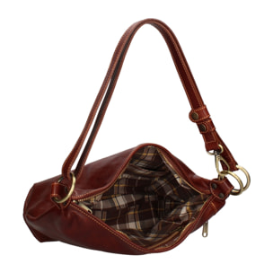 Borsa a spalla da donna - Modello False - 100% pelle - 38.0 x 23.0 x 10.0 cm