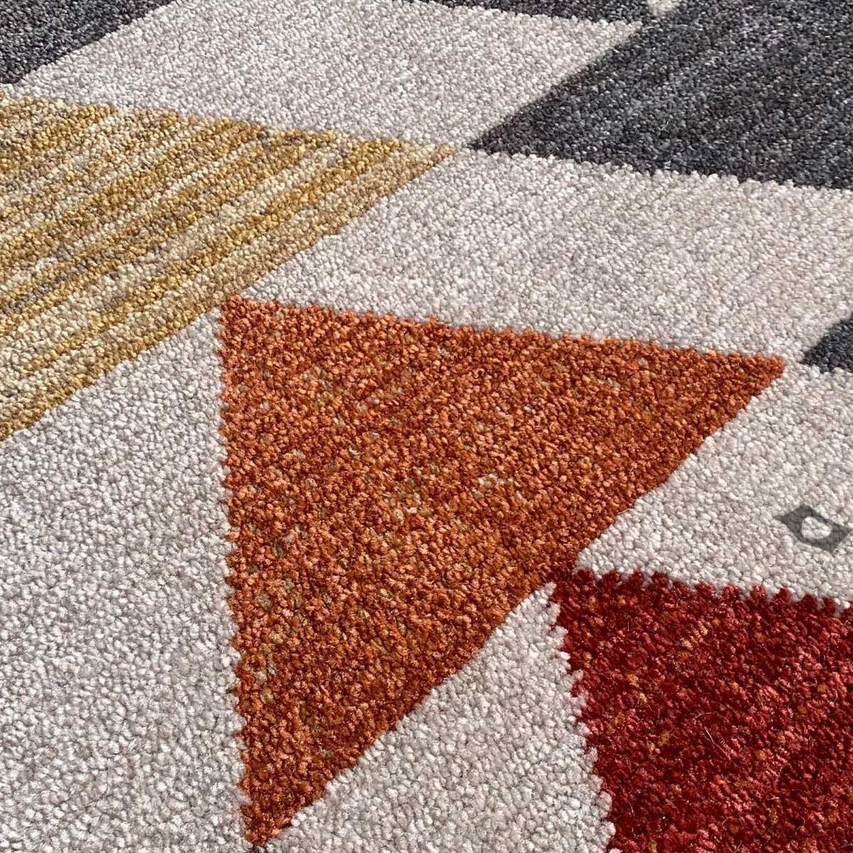 Tapis salon et chambre tissé motif scandinave PEFA