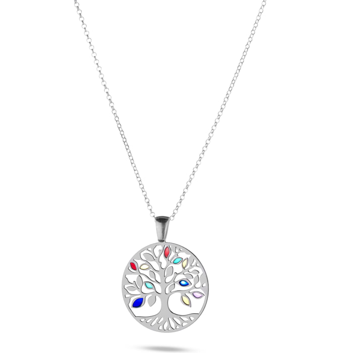 Collana Hiriwa 925 Albero Della Vita Argento Smatato