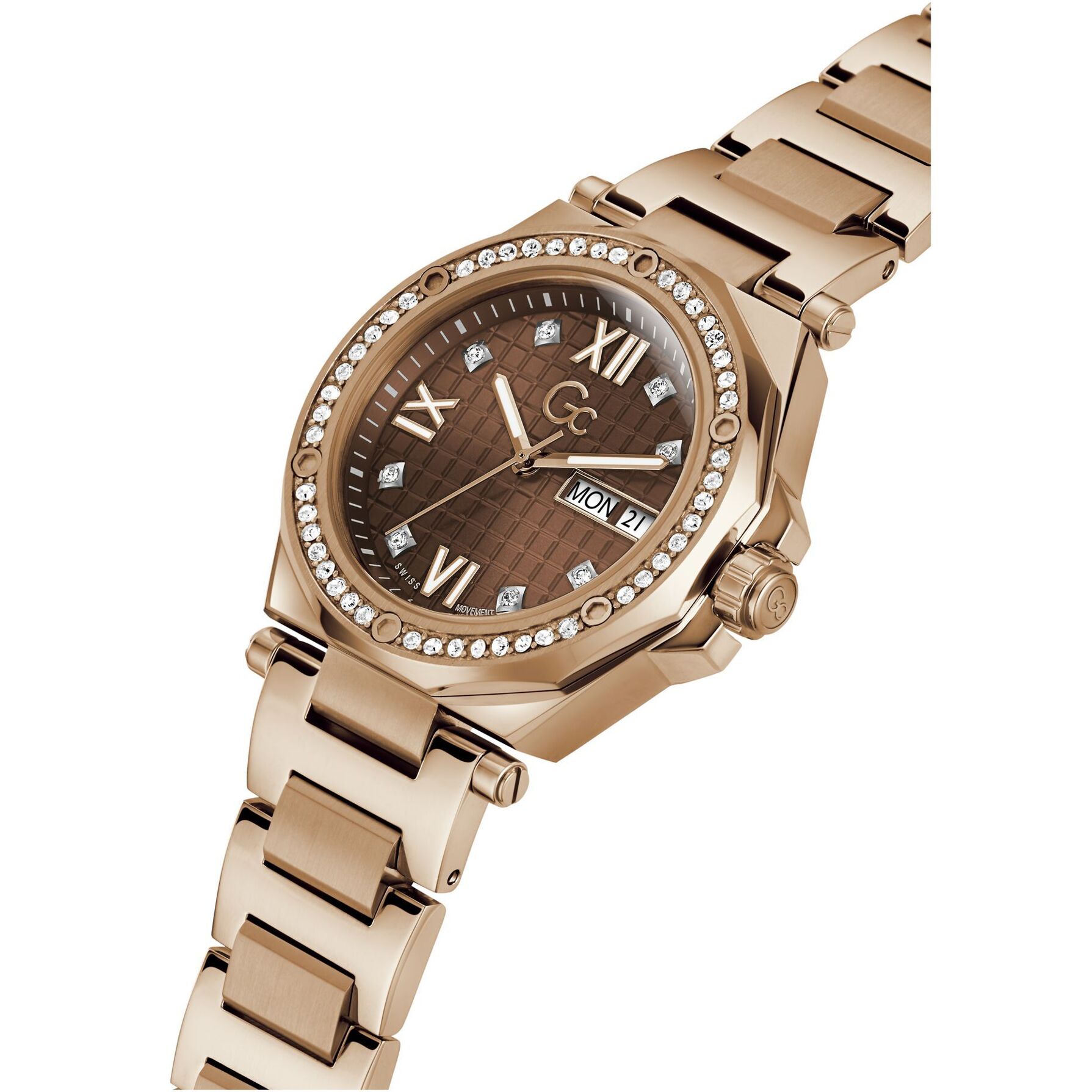 Gc Reloj De Cuarzo De Día Y Fecha Gc Legacy Lady