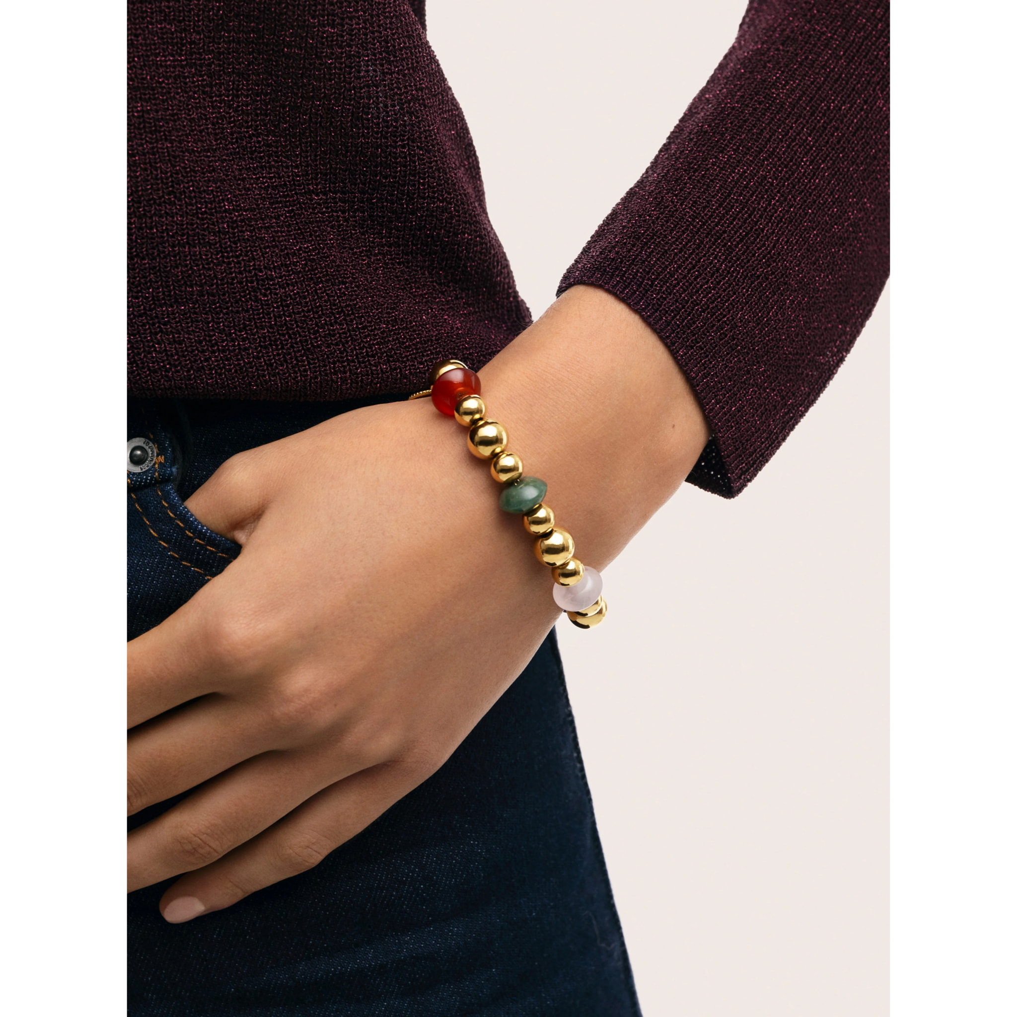 Pulsera Winter Bomb Acero Baño Oro