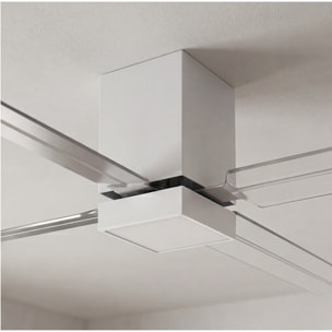 FORLIGHT Ventilador IP20 Zonda LED 19.2W 3000K Blanco Transparente 1221lm