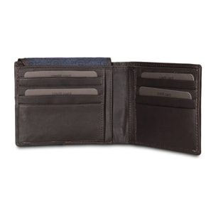 Portafoglio uomo vera pelle - Modello Umbria Nova - Casual - 12.0 x 10.0 x 2.5 cm