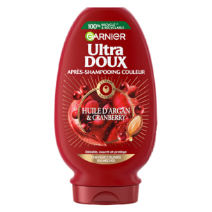 Lot de 12 - Garnier Ultra Doux Après-Shampooing Couleur argan cranberry 250ml