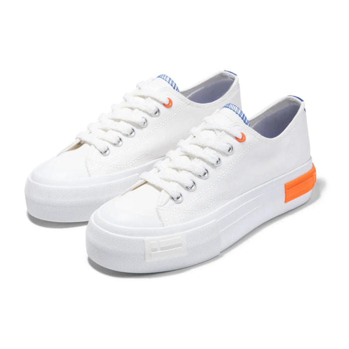 Zapatillas Mujer Casual One Way Low Summer Club Blanco D.Franklin