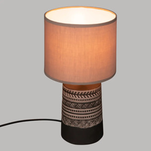 Lampe "Lee" en coton H34cm