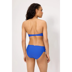 Slip bikini midi modellante Blu