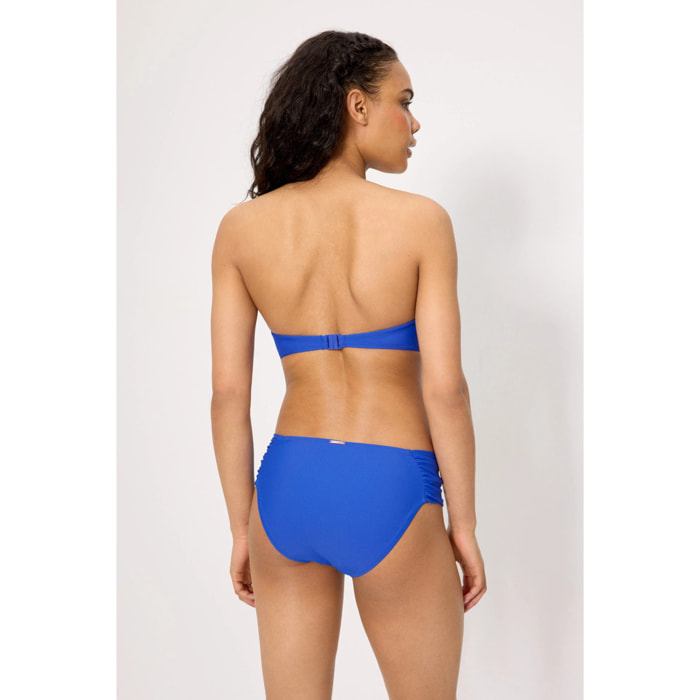 Slip bikini midi modellante Blu
