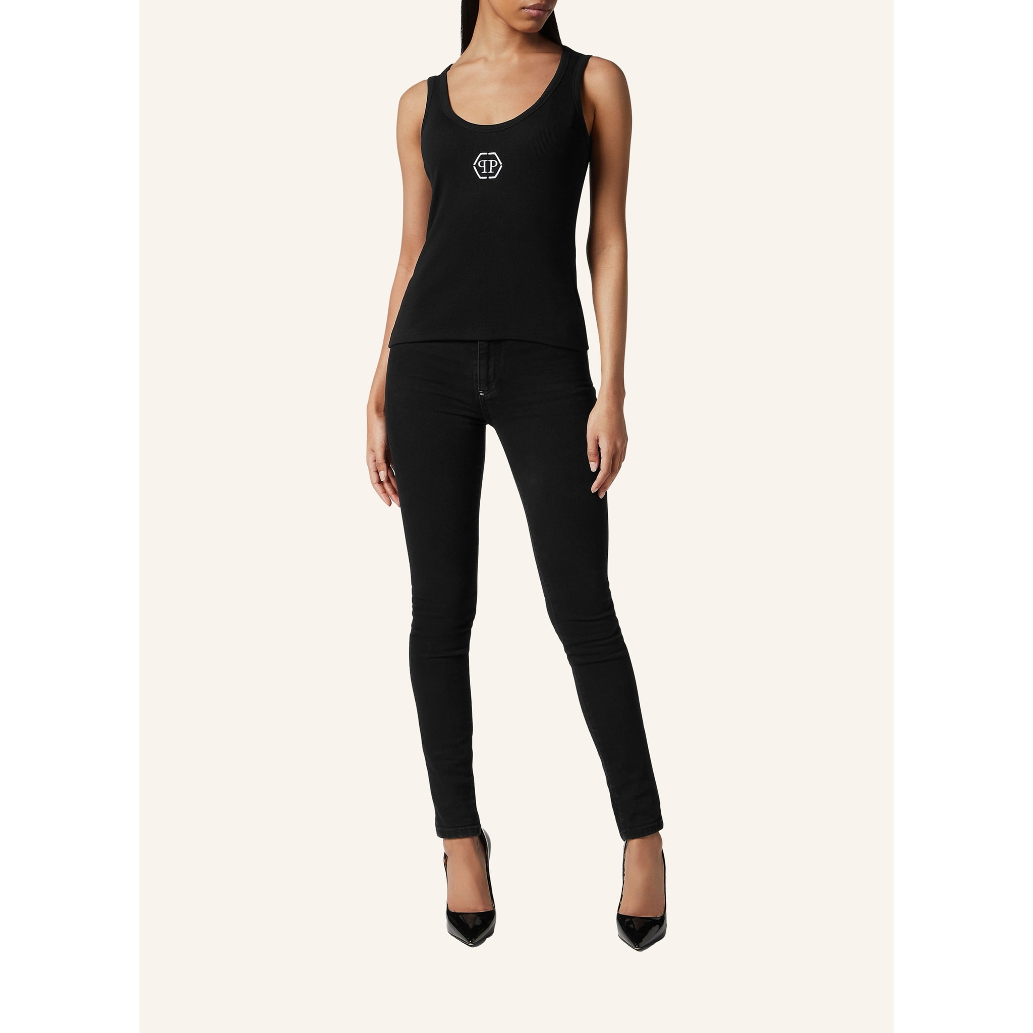 PHILIPP PLEIN Camiseta de tirantes HEXAGON